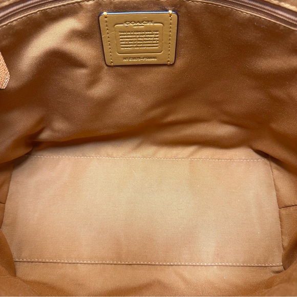 Coach City Tote in Deep Caramel Crossgrain Leather NWOT - Picture 10 of 11